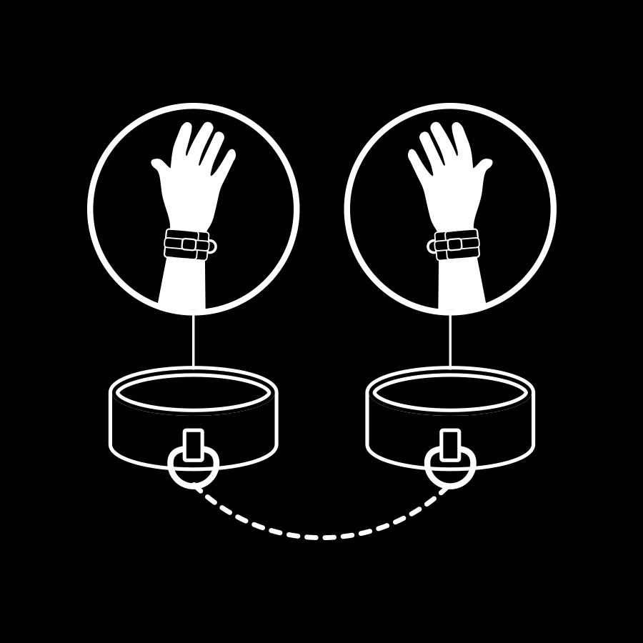Algemas De Couro Vegano Fetish Submissive - Image 3